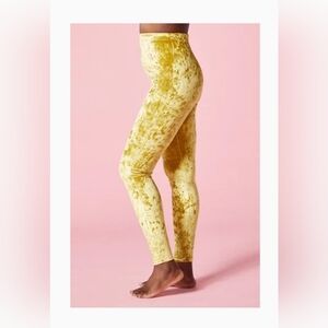 YITTY Gold Velvet Leggings